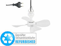 Sichler Haushaltsgeräte Mobiler Decken-Ventilator VT-132.D mit Aufhänger, Versandrückläufer; Deckenventilatoren mit LED-Lampe, App und Sprachsteuerung Deckenventilatoren mit LED-Lampe, App und Sprachsteuerung 