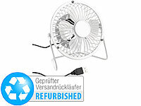 Sichler Haushaltsgeräte Mini-USB-Tischventilator, Vollmetall, Versandrückläufer