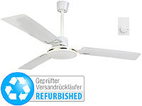 Sichler Haushaltsgeräte Deckenventilator, 3 Metallflügel, 3 Stufen, Ø 91cm (Versandrückläufer)