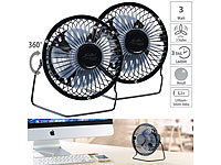 Sichler Haushaltsgeräte 2 mini ventilateurs de table sans fil avec batterie