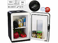 Sichler Haushaltsgeräte Mobiler Mini-Kühlschrank mit Wärm-Funktion, 14 l, für 12 / 230 Volt