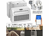 Sichler Haushaltsgeräte Mobile Split-Klimaanlage, Entfeuchterfunktion, WLAN & App, 5.000 BTU/h