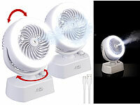 Sichler Haushaltsgeräte Nachttisch-Ventilator, Kabelloser Ventilator