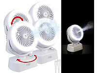 Sichler Haushaltsgeräte Kfz-Ventilator, Ventilator mit Ringlicht