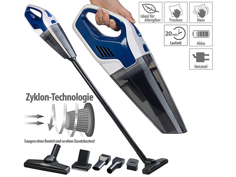 ; Akku-Zyklon-Hand- & Boden-Staubsauger Akku-Zyklon-Hand- & Boden-Staubsauger Akku-Zyklon-Hand- & Boden-Staubsauger Akku-Zyklon-Hand- & Boden-Staubsauger 