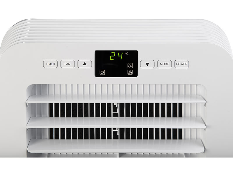 Sichler Haushaltsgeräte Mobile Monoblock-Klimaanlage mit Heiz-Funktion;  12.000 BTU/h; 3.500 W