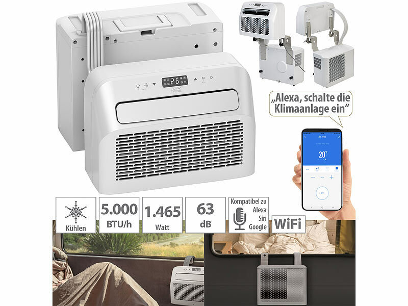 Sichler Akku Klimaanlage: High-Power-Akku-Luftkühler mit Wasserkühlung, 26  Watt, 150 ml/Std. (Mobile Klimaanlage Akku)