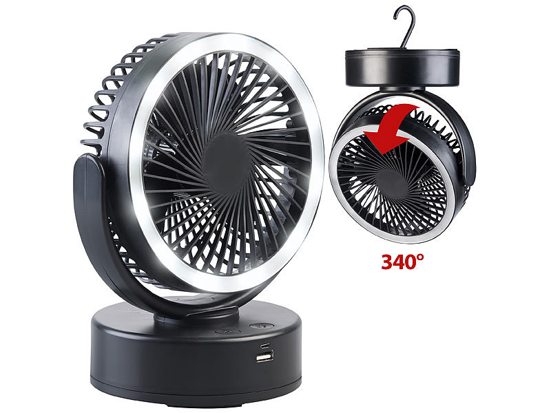 ; Deckenventilatoren mit Lampe 