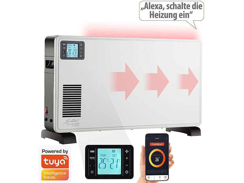 ; WLAN-Konvektor-Heizungen zur Wand- und Standmontage WLAN-Konvektor-Heizungen zur Wand- und Standmontage WLAN-Konvektor-Heizungen zur Wand- und Standmontage 